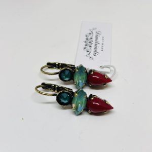 Dimitriadis Teal, Turquoise and Red Drop