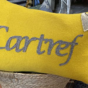Vintage Blanket 'Cartref' (Home) Cushion