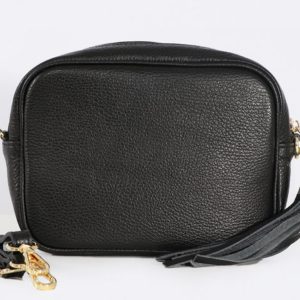 Black Leather Camera Bag