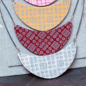 Tapestry Collar Necklace Ochre