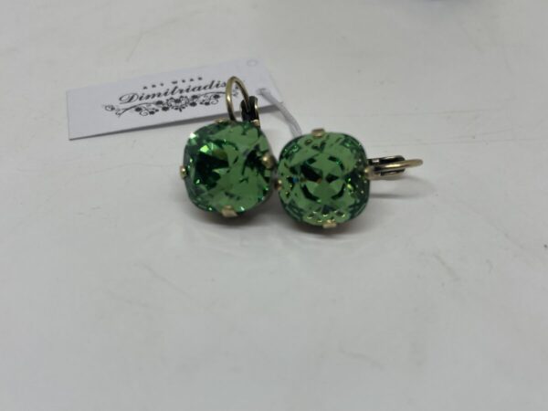 Dimitriadis Crystal Drop Earring / Mint Green