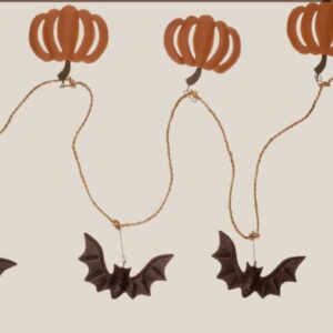 Bat & Pumpkin Garland