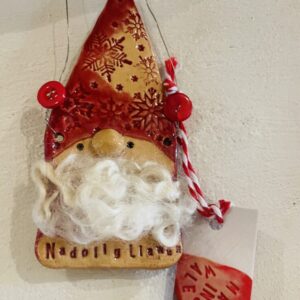 Ceramic Christmas Gnome Hanger