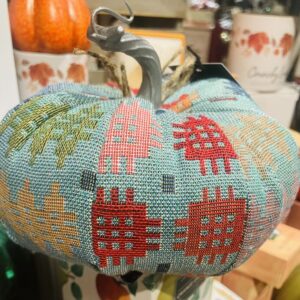 Blue Tapestry Design Pumpkin (S)