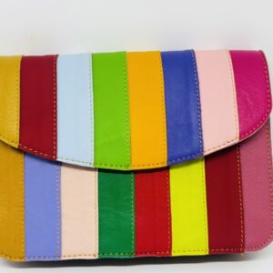 Recycled Leather Multicoloured Bag No.2