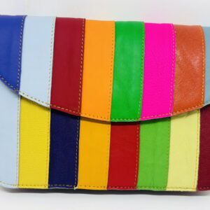 Recycled Leather Multicoloured Bag No.3