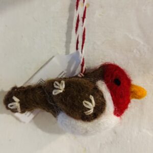 Fina Walker Mini Felt Robin Decoration