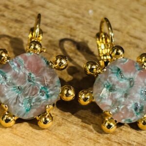 Dimitriadis Starfish Drop Earrings Turquoise/ Gold
