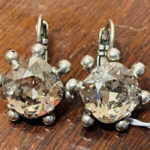 Dimitriadis Drop Earrings Starfish Silver Crystal