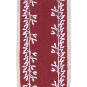 Jute Berry Red Table Runner